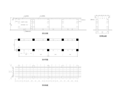  木作花架设计cad施工图 
