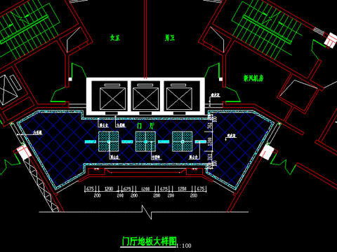 电梯厅装修施工图 