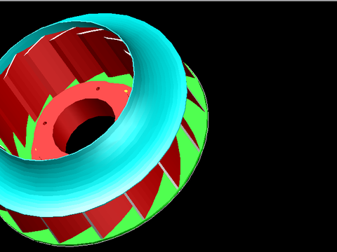  叶轮三维CAD施工图 