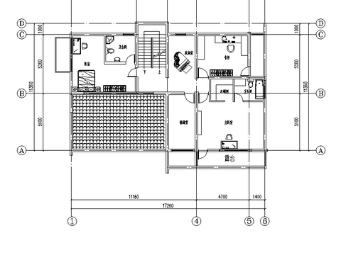  中式别墅CAD施工图 