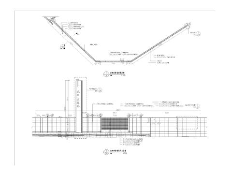  玻璃砖景墙cad大样图 