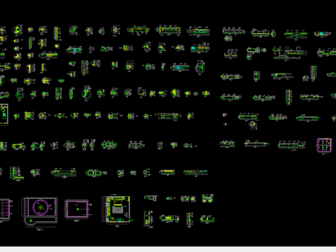  装修立面节点大样详图 