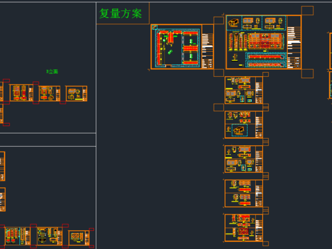  整木酒架cad图库 