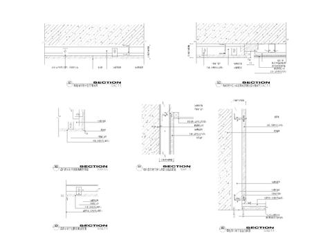  干挂石材节点大样图CAD施工图 