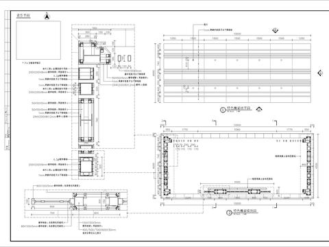  现代特色钢制廊架细部CAD施工图 