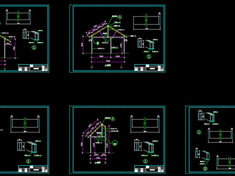  薄壁轻钢住宅cad节点大样图 