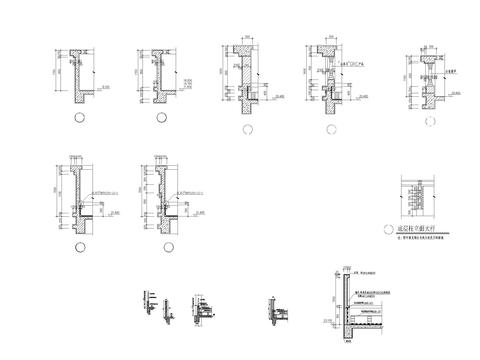  阳台栏杆CAD节点大样 