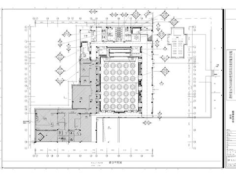  现代酒店宴会厅cad施工图 