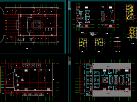  洗浴中心cad平面图 