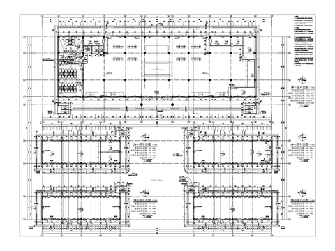  小區(qū)建筑cad施工圖 