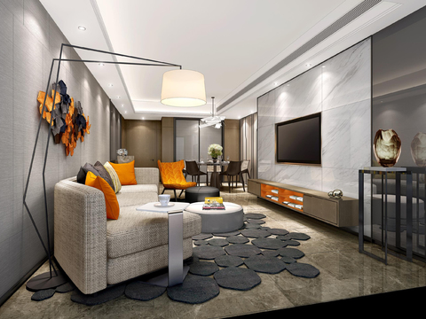  轻奢风样板房施工图全套 