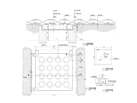  井盖cad大样详图 