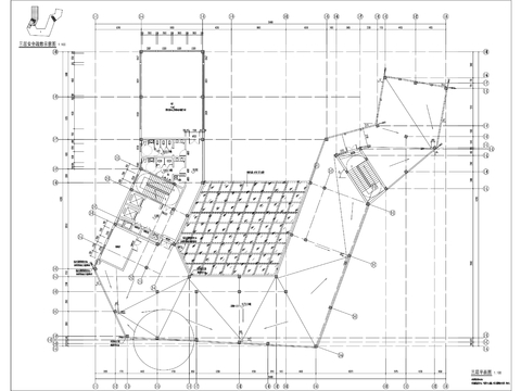  三省風(fēng)情街游客中心cad施工圖 