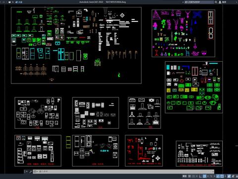  橱柜 电器设备 灶台cad图库 