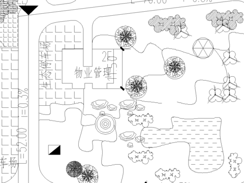  可利园规划cad施工图 