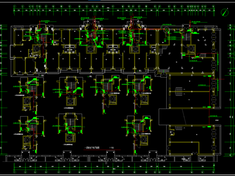  高层住宅楼电气CAD施工图 