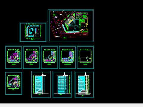  某宾馆cad施工图 