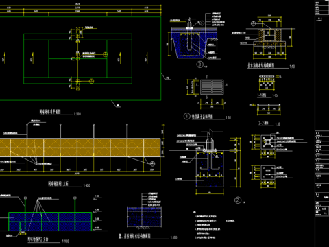  标准网球场施工图 
