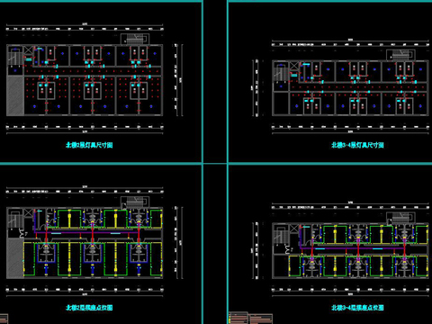  养老院水电系统cad施工图 