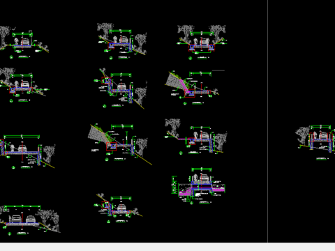  道路典型横断面CAD施工图 