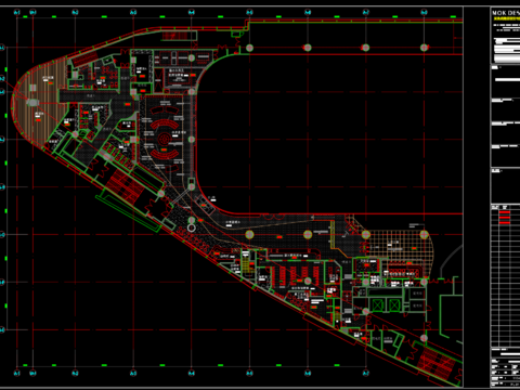 商业城cad施工图 