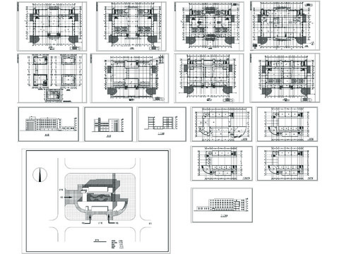  小學(xué)cad建筑圖 