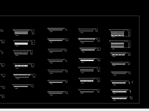  柜门板配件cad图库 