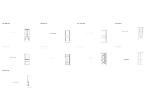  欧式方形线框纹理隔断 屏风cad图库 
