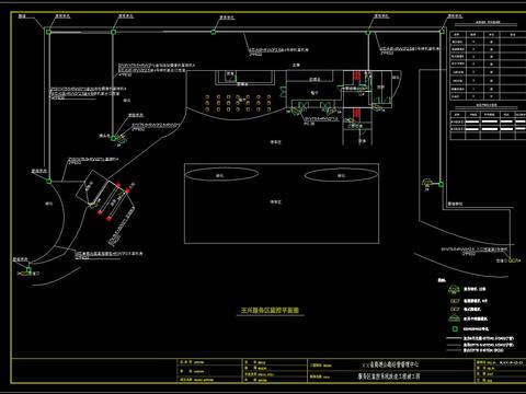  高速公路服务区cad节点大样 