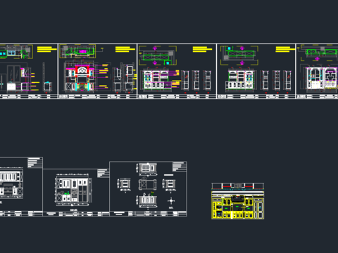  定制橱柜cad图库 