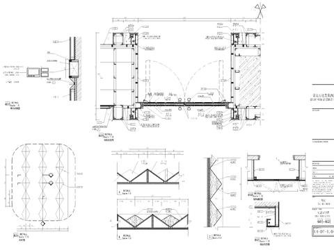  宴会厅cad施工图 