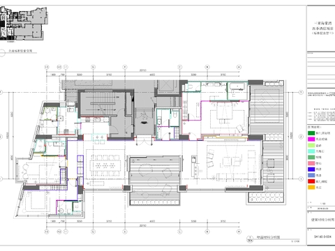  [三亚]322㎡三居室公寓cad施工图 