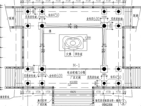  万佛亭cad施工图 