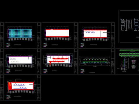  户外广告牌CAD图库 