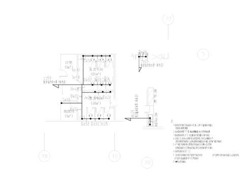  兒童教育給排水cad施工圖 