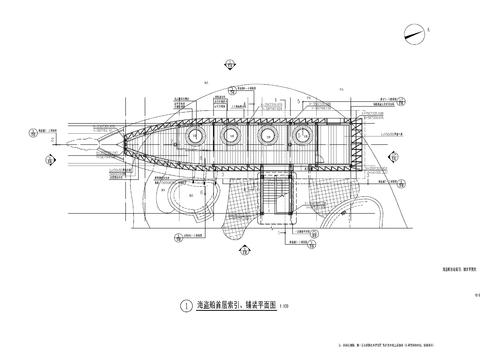  游乐场海盗船cad施工图 