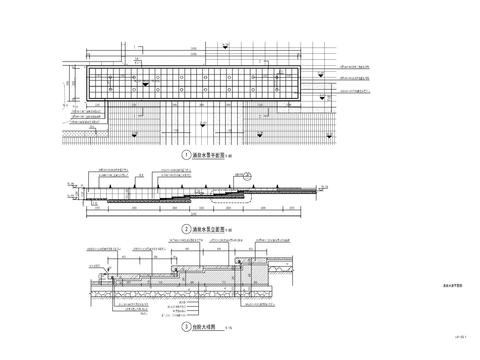  涌泉水景cad大样图 