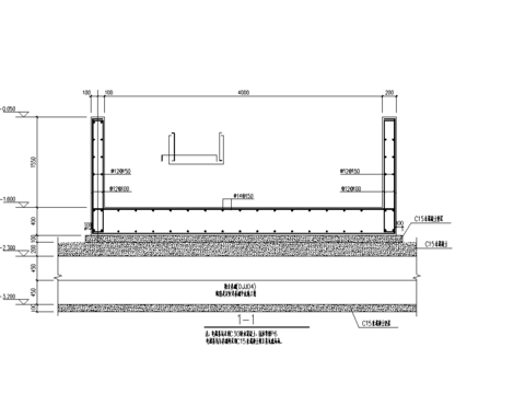  配筋及定位详基础平法cad施工图 