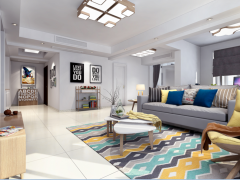  金色港湾北欧客餐厅卧室CAD施工图 