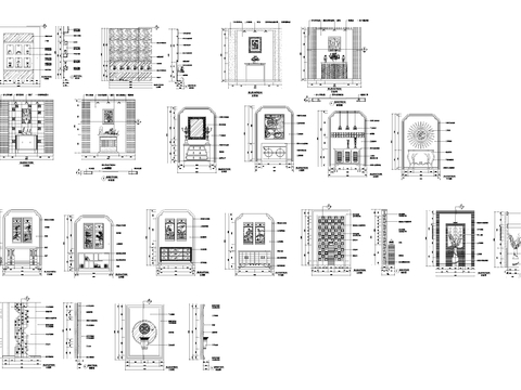  端景台cad节点大样 