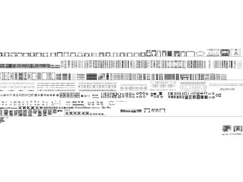  中式经典元素集合cad图库 