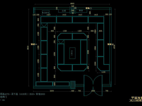  珠宝店cad施工图 