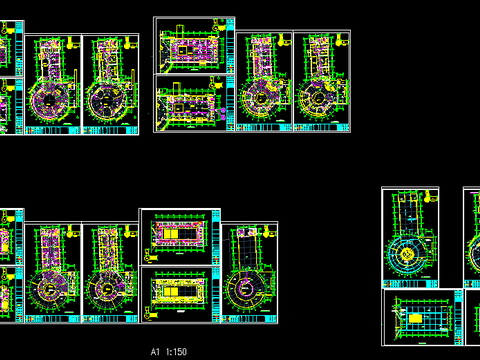  科技馆强电cad施工图 