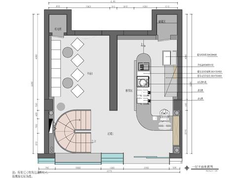  小咖啡廳室內(nèi) 咖啡廳 奶茶 甜品cad施工圖 