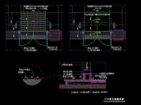  服装店cad施工图 