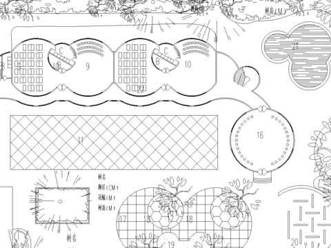  幼儿园户外活动园林CAD施工图 