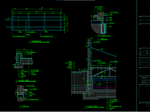  拉索木桥设计cad施工图 
