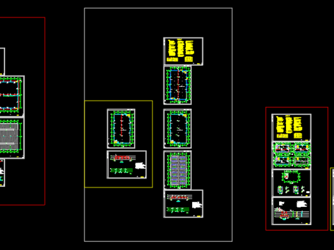  车间给排水cad施工图 
