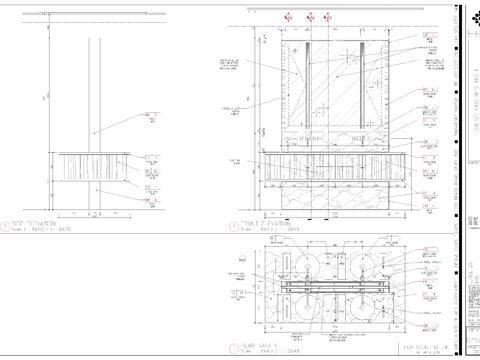  工装洗手台CAD节点大样 