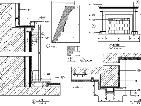  180套CAD工装施工图节点大样图 